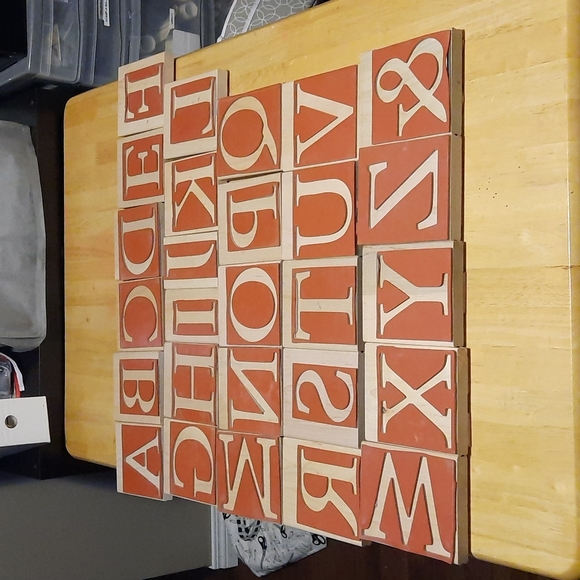 Monogram Capitol letter Rubber stamp retired - Picture 2 of 7